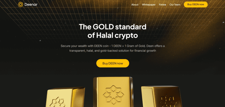 Deenar Gold Deen Stablecoin — криптовалюта для консервативных мусульманских инвесторов, поддерживаемых золотом